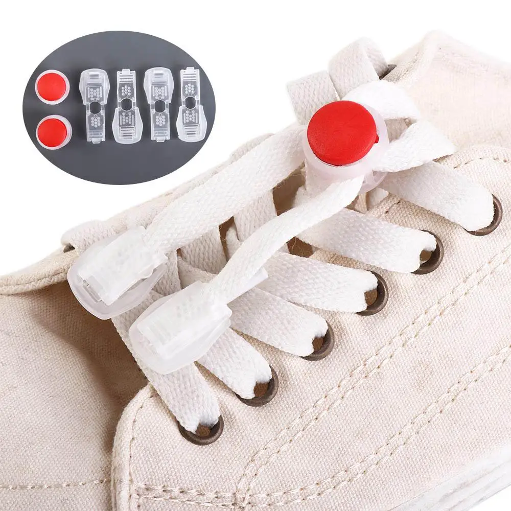 Fast Laces Clasp For Women Men Sneakers Spring Lock Sneakers Strings Snap Shoelaces Lock Device Shoelaces Buckle Shoelace Clip