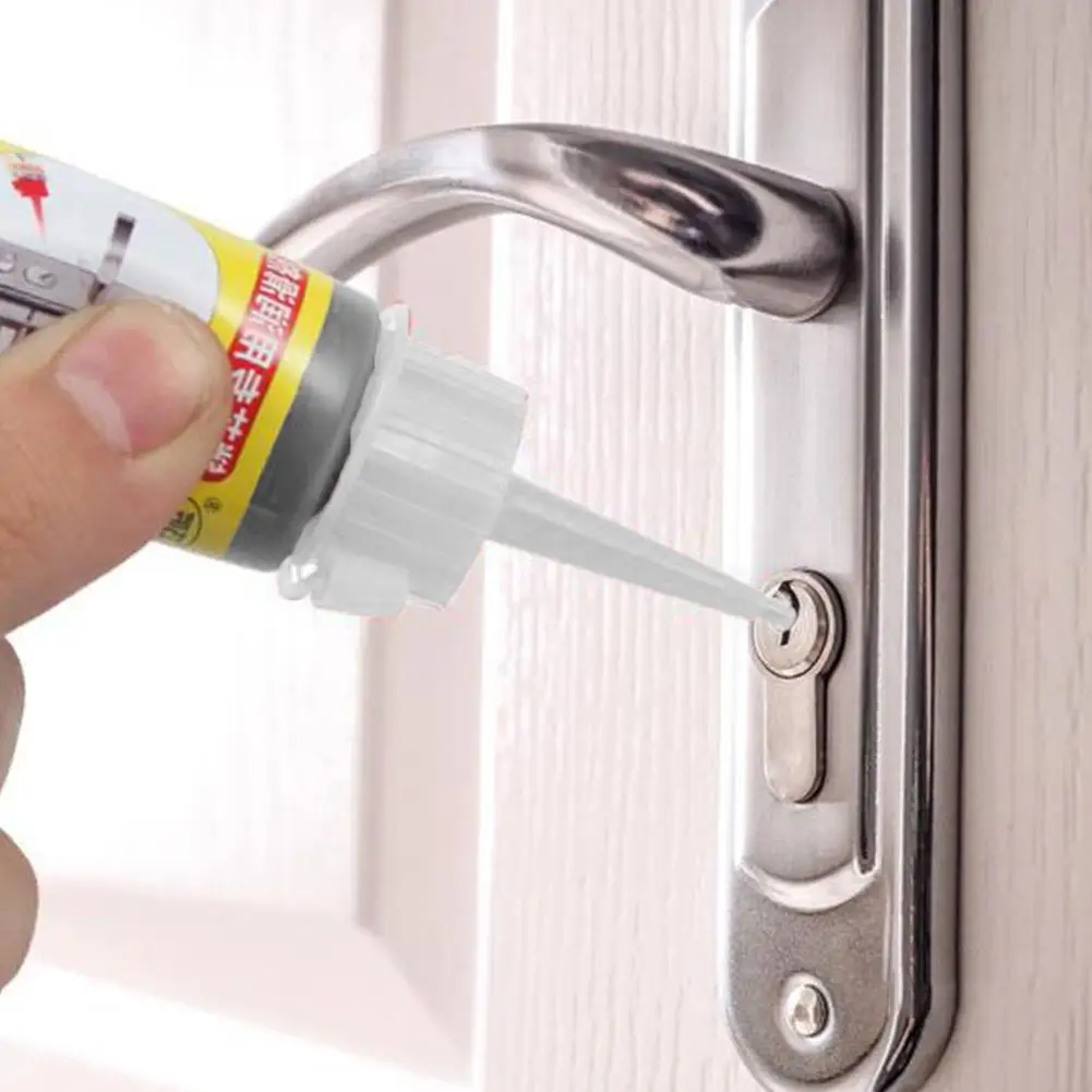 Lubrificante in polvere di grafite da 60ml nucleo di blocco professionale coperchio bianco lubrificante forniture per la casa per le guide delle porte delle chiavi delle finestre