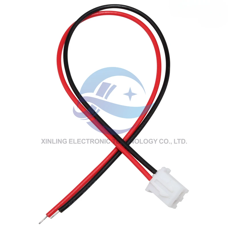 10pcs XH2.54 electronic wire terminal wire single/double head tinned 10cm-50cm color connecting wire 1007 # 26awg