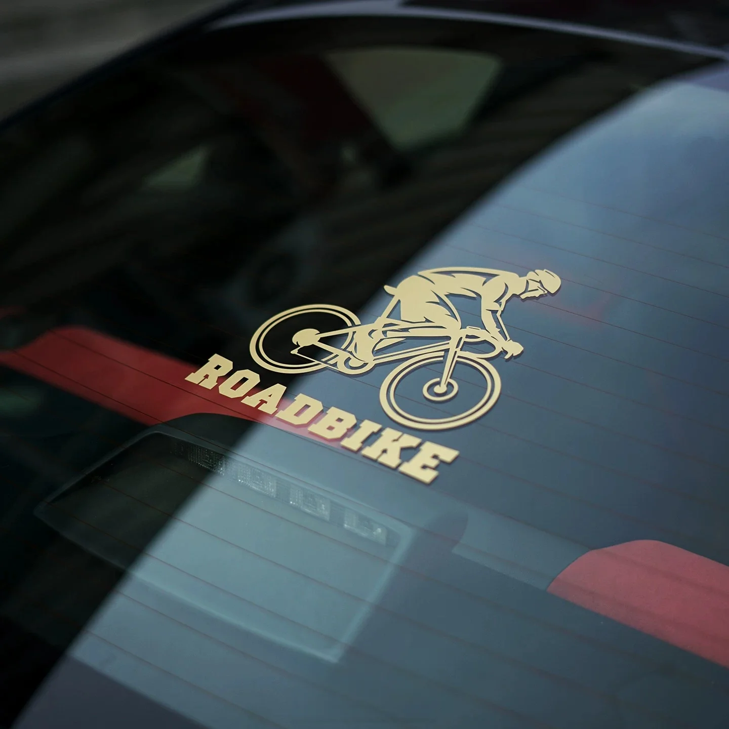 Customized Bicycle Road Bike Riding Decals for Windows and Bodies, Waterproof and Sun Protection