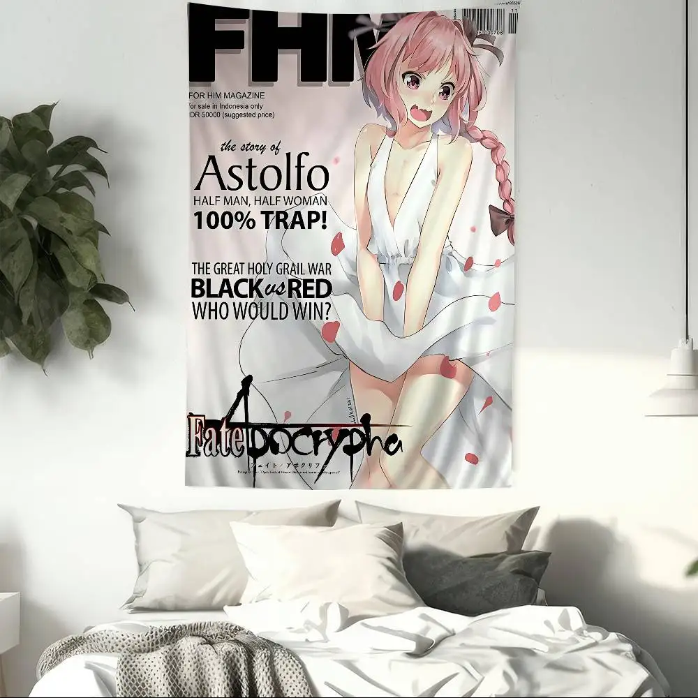 Fate Apocrypha Astolfo Chart Tapestry Art Science Fiction Room Home Decor Cheap Hippie Wall Hanging 5