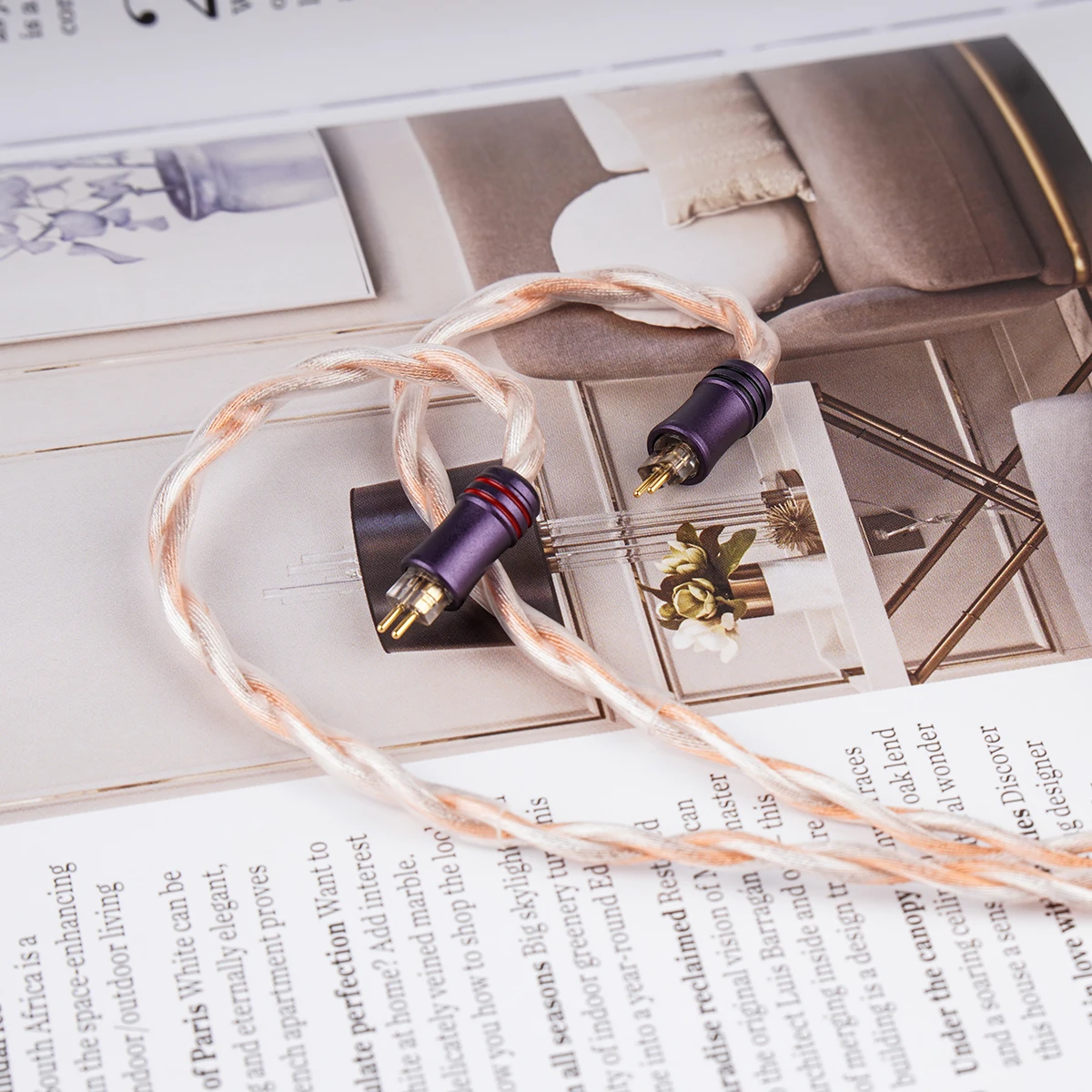 NICEHCK TriSPC HiFi كابل الصوت 7N ثلاثة أنواع الفضة مطلي النحاس سلك صوتي MMCX/2Pin 4.4 مللي متر مطلية بالذهب التوصيل ل NX8 IEM