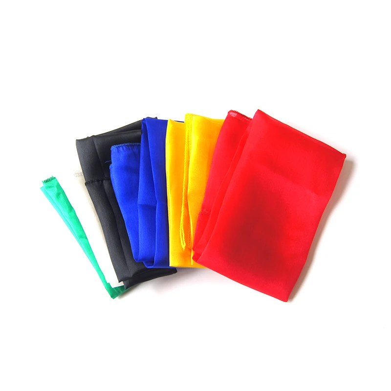 ผ้าพันคอไหมหลากสี 1 ชิ้น อุปกรณ์มายากลสำหรับนักมายากล ใช้ในการแสดงมายากลระยะใกล้บนเวทีหรือบนถนน พร็อพมายากล กลไกมายากล ง่ายต่อการใช้งาน