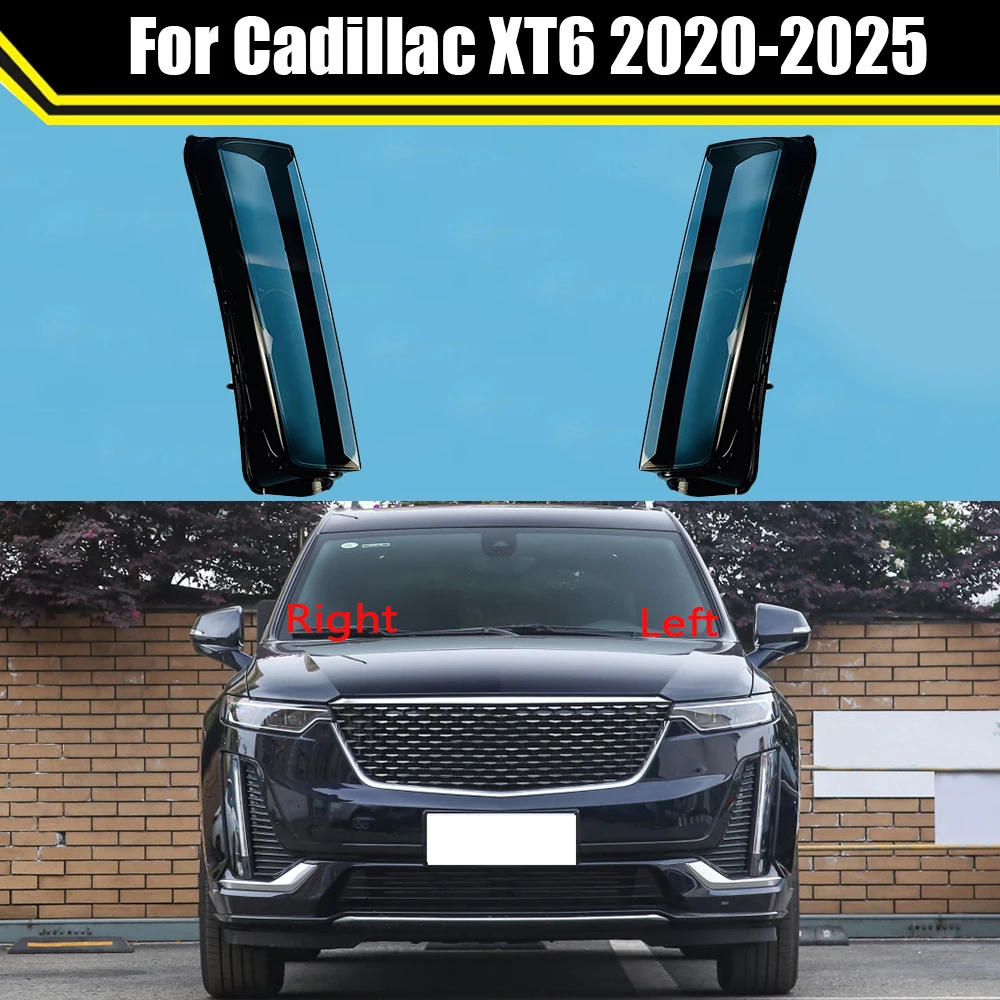 

Car Foglamp Cover Foglight Shell Transparent Lampshade Lampcover For Cadillac XT6 2020-2025 Auto Fog Lamp Light Case