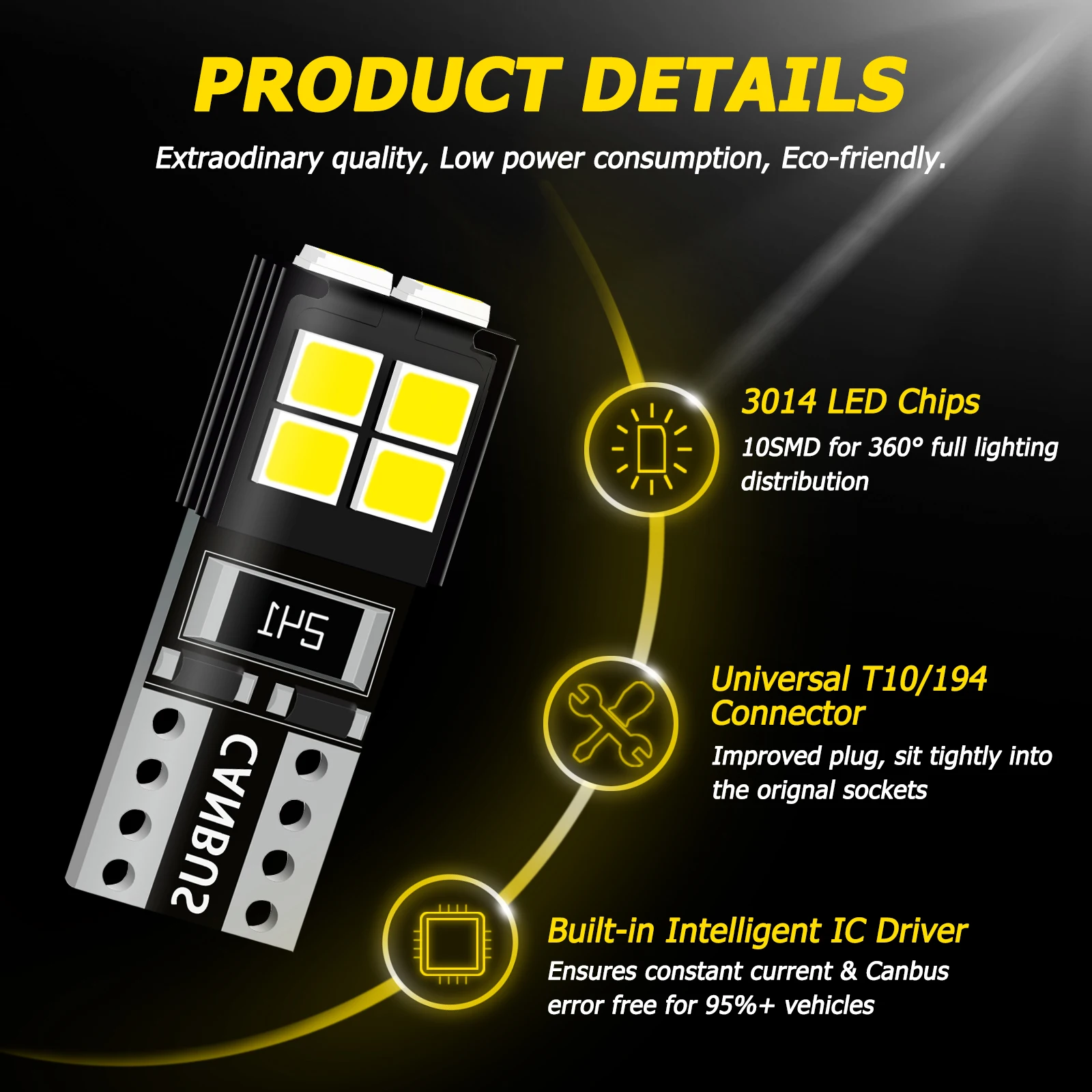 12V para Benz W166 11-15 W164 15-11 W221 05-13 C216 06-10 reemplazo de luz LED W5W T10 bombilla lámpara de estacionamiento Plug And Play