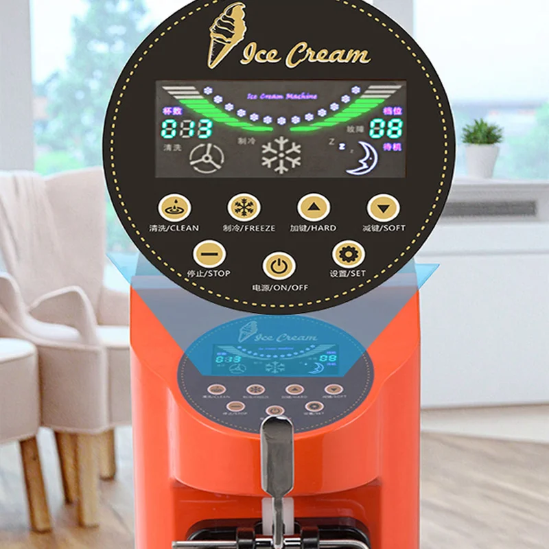 

Коммерческая машина для мягкого мороженого одного вкуса с большим цифровым дисплеем, высокая производительность