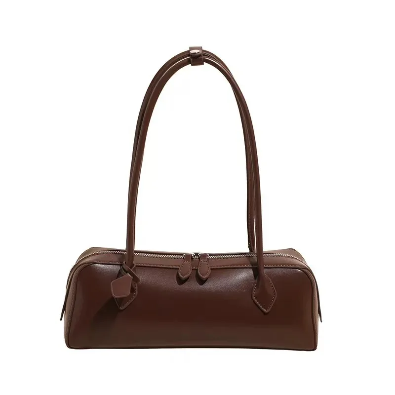 Vintage Lange Schultertasche für Damen, Luxuriöse Rindsleder-Handtasche, Damen-Umhängetasche für Pendlerinnen und Einkäufe – Detail 21