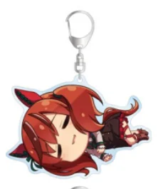 Anime Rijst Douche Speciale Week Stilte Suzuka Tokai Teio Mejiro McQueen Gouden Schip Sleutelhanger Pop Acryl Sleutelhanger Hanger voor Gift