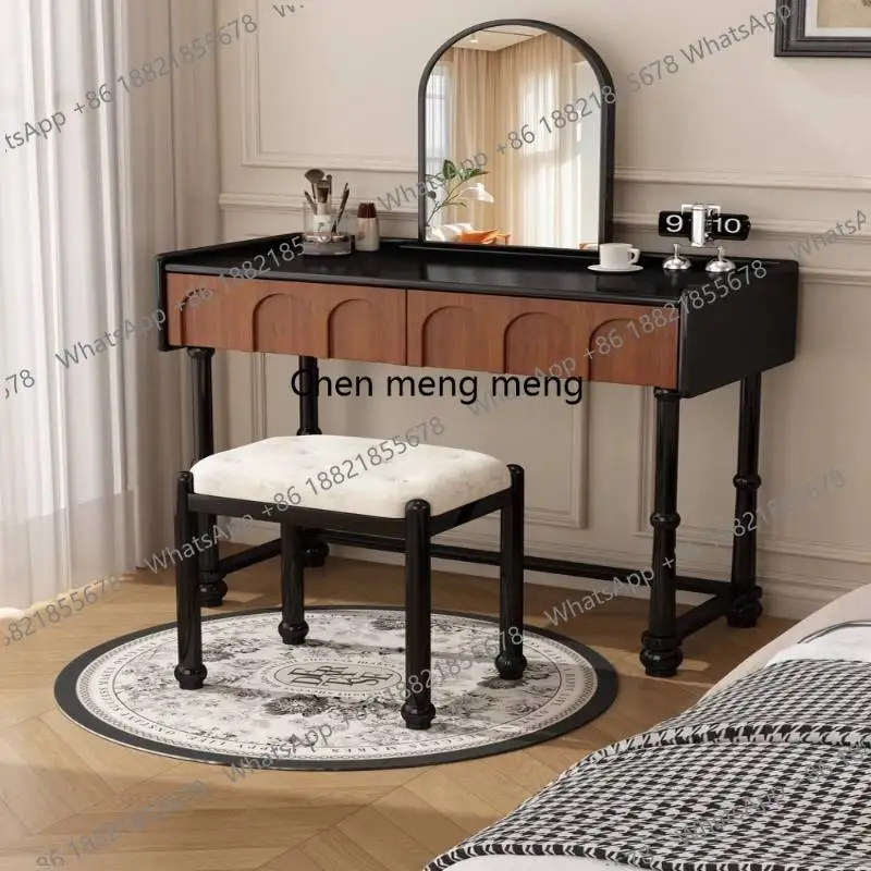 

Французский комод из цельного дерева, комод, маленькая квартира, спальня, столик для макияжа, средний антикварный шкаф для хранения, комод