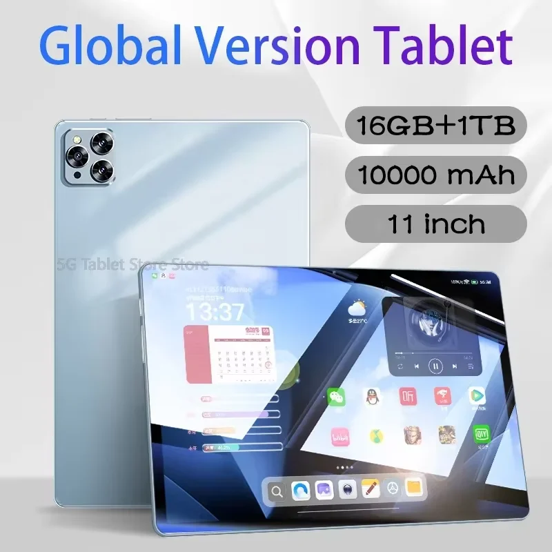 2025 Pad 8 Pro tablet, Android 14,10000mAh global version 16GB+1TB, 10.1-inch Qualcomm Snapdragon 888 10 Core