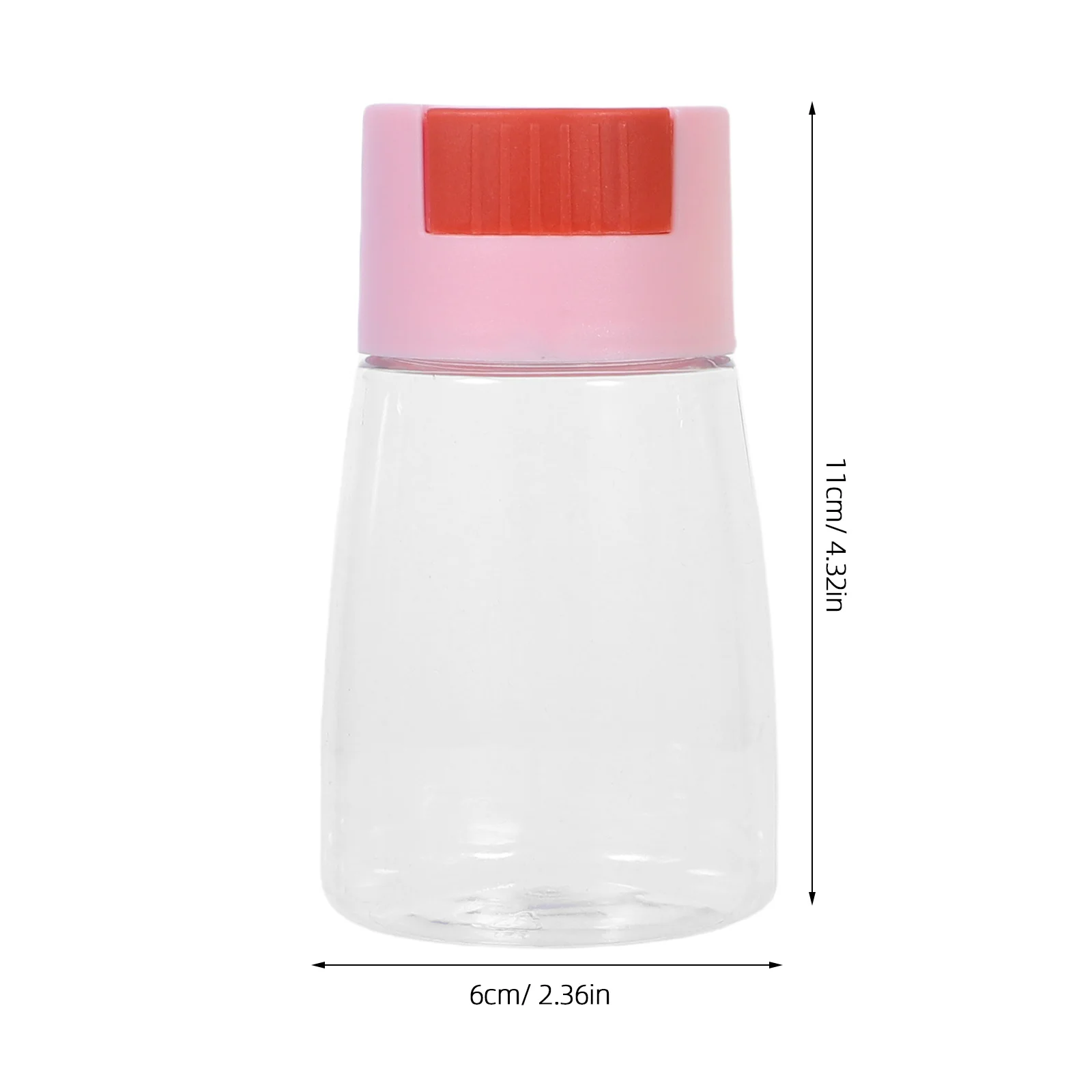 8-teiliges Gewürzglas-Set für die Küche, Presstyp, durchsichtiger, luftdichter Gewürzgläser aus Kunststoff für Salz, Zucker, Msg-gesteuerte Abgabe