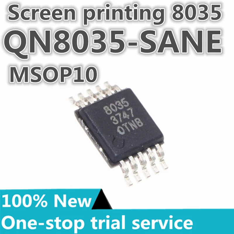 

10-100PCS %New QN8027 QN8027-SANC QN8035-SANE QN8035 MSOP10 FM transmitter chip IC