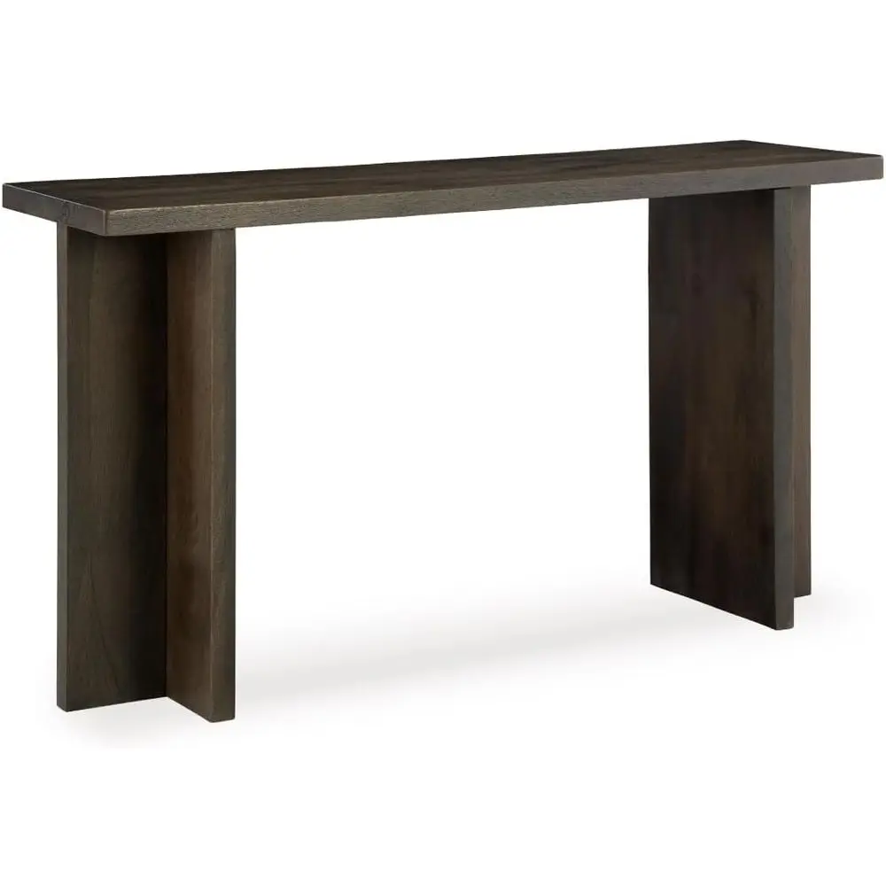 

Casual Sandblasted Oak Table with T-Post Legs, Light Brown Finish