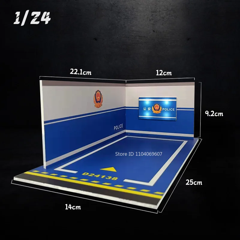 1:32 Maßstab 1:24, PVC-Material, leichte Legierung, Druckguss-Modell, Spielzeugauto, Parkplatz, Höhe, Simulation, unterirdisches Gebäude, Modelle, Geschenke – Detail 7