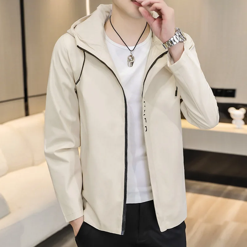 2024 Spring new arrival fashion hooded coat male high quality casual jacket men,autumn men's casual jackets,full size M-5XL