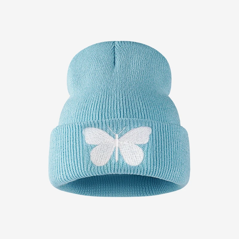 Cute Butterfly Embroidered Knit Hat for Girls Ages 1–3—Soft and Warm Children’s Hat,Perfect for Park Outings  as a Birthday Gift - view 6