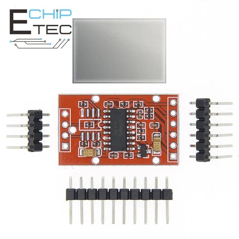 

HX711 Dual-channel 24-bit A/D Conversion Weighing Sensor Module with Metal Shied