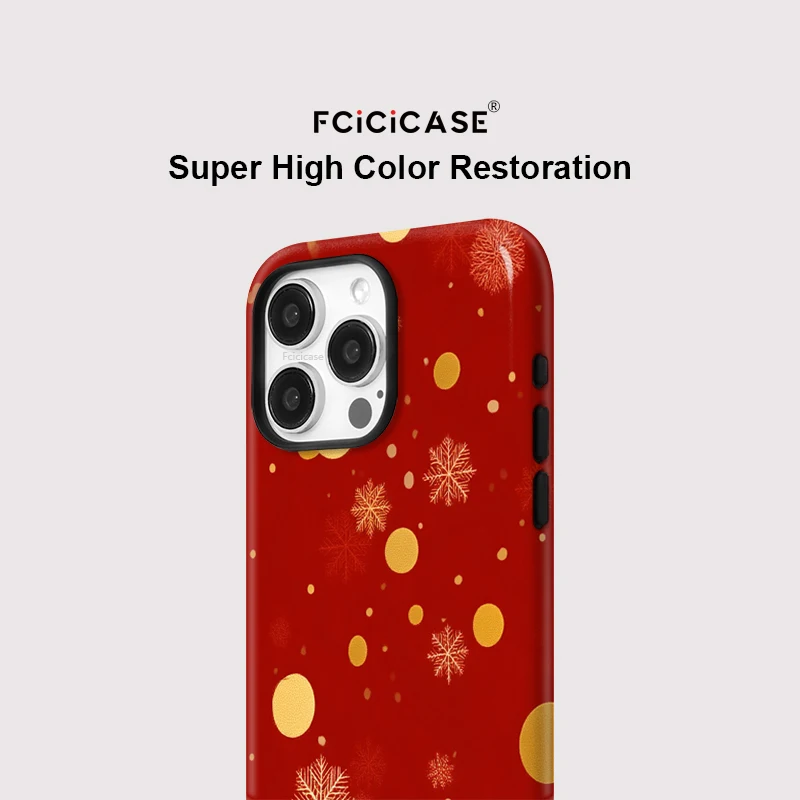 Fcicicase For iPhone 16 17 Pro Max Snowflake For Magsafe Phone Case For iPhone 17 16 15 14 13 12 11 Pro Max Plus Magnetic Cover