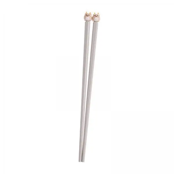 2-4pack 2 Pieces Kids Chopsticks Easy to Use Animal Tip for Camping Restaurant