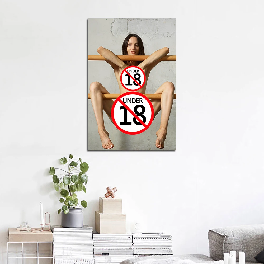 Waterproof Painting Nude Sexy Girl Posters and Prints on Canvas Decorative Wall Art Picture for Home Room Decor