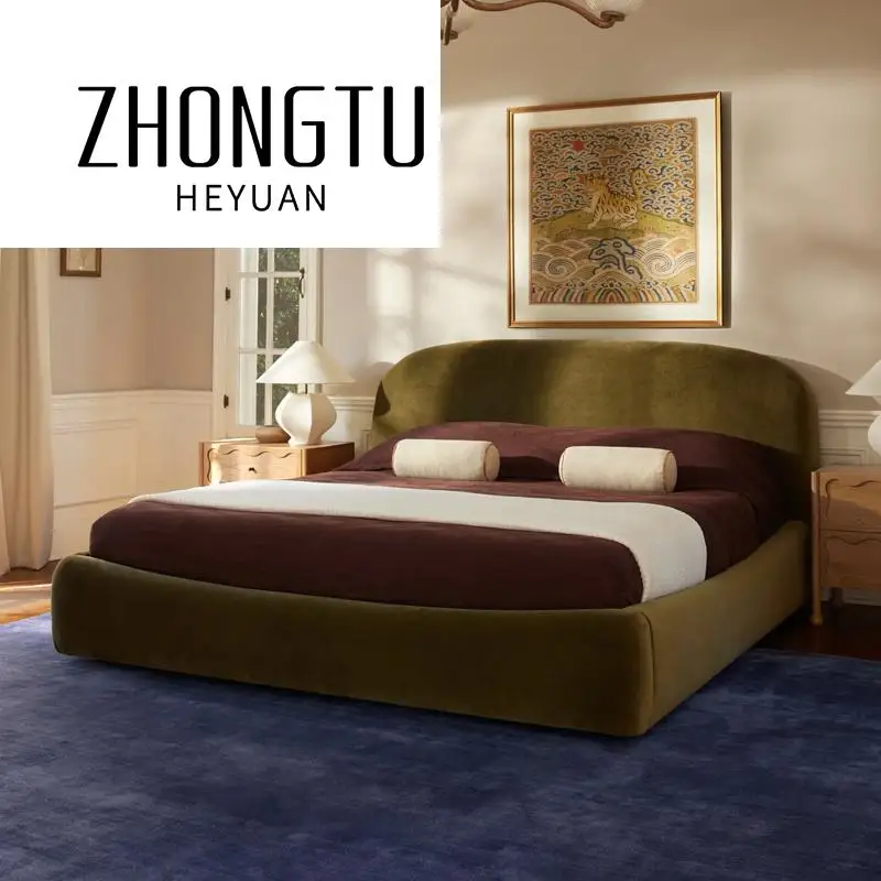 French Retro Wrought Iron Bed Frame 1.5m 1.8m Light Luxury White Small Apartment Kids Bedroom Furniture