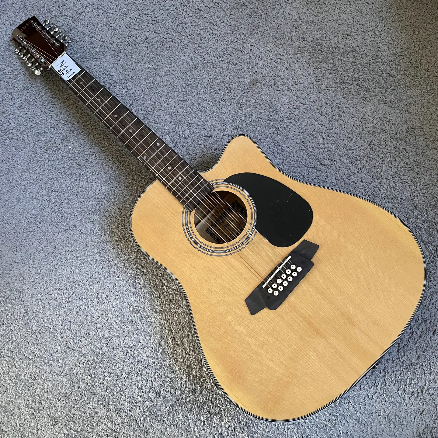 N441 FABIO Folk Guitar 12-String Acoustic Guitar Spruce Top 20 Fret Rosewood Export