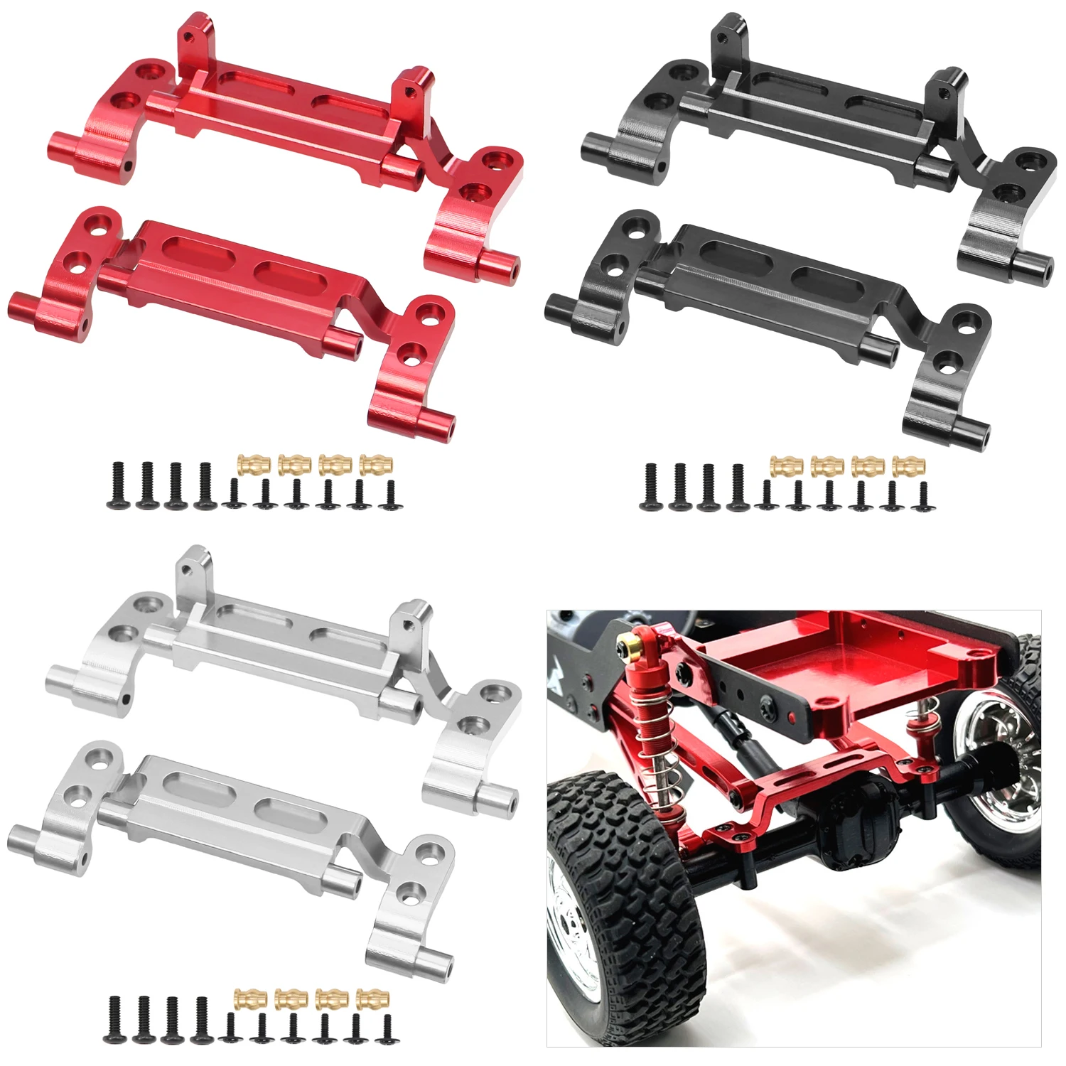 Newmn99s gen2 mn78 mn168 eixo traseiro dianteiro tirante assento tirante suporte puxar haste base assento para 1/12 rc carro peças de reposição atualização