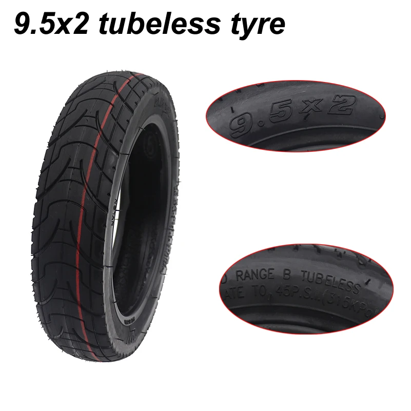 9.5x2 Tubeless Tire 9.5 Inch for Dualtron Mini Xiaomi M365/Pro Series Electric Scooter Upgrade 8 1/2x2 Widened Thickened Tyre