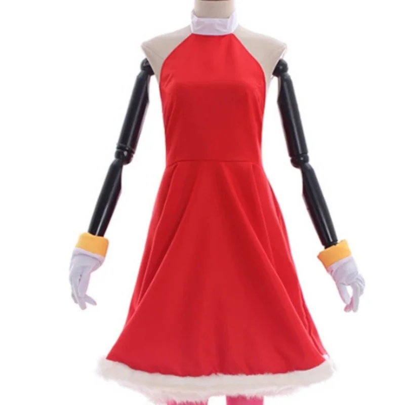 Nuevo disfraz de Cosplay de Amy Rose, trajes Super Sonic Tarsnak Hedgehog para fiesta, uniforme de juego de rol, vestido, pantimedias, guantes, traje