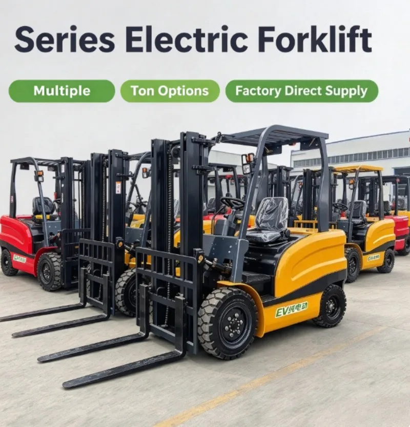 Electric Forklift Compact Narrow Aisle Design 1Ton Load 2500mm Lift Height Short Turning Radius For Warehouse Racking Stacking