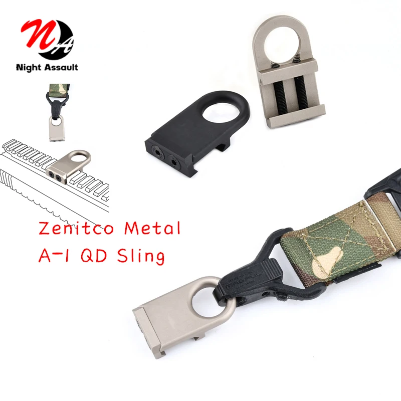 

Tactical Zenitco A-1Sling Mount Quick Detach Straps AR15 Airsoft Accessories Scope Outdoor Hunting Slings Fit 20MM Picatinny Rai