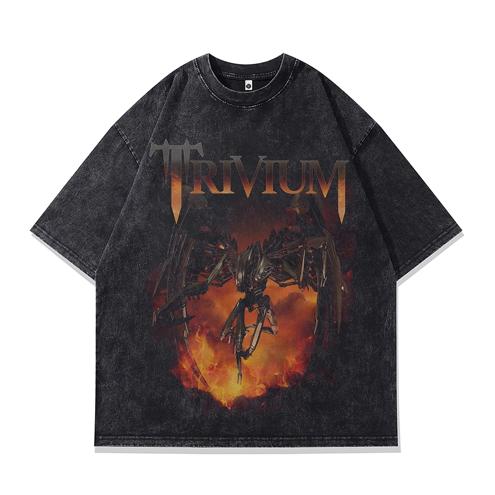 Demon Slayer Print Oversized T-shirt Men Short Sleeve Graphic T Shirts Vintage Punk Anime Jujutsu Kaisen Gothic Cotton Tops Tees