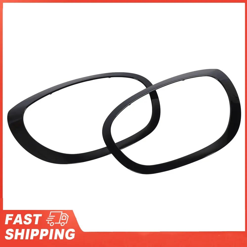 حلقة الكسوة الأمامية 1 زوج مقاومة للبهتان سهلة التركيب للمصابيح الأمامية غطاء حلقة الكسوة 51138739351 لـ Cooper F60 Countryma 2017 إلى 2021