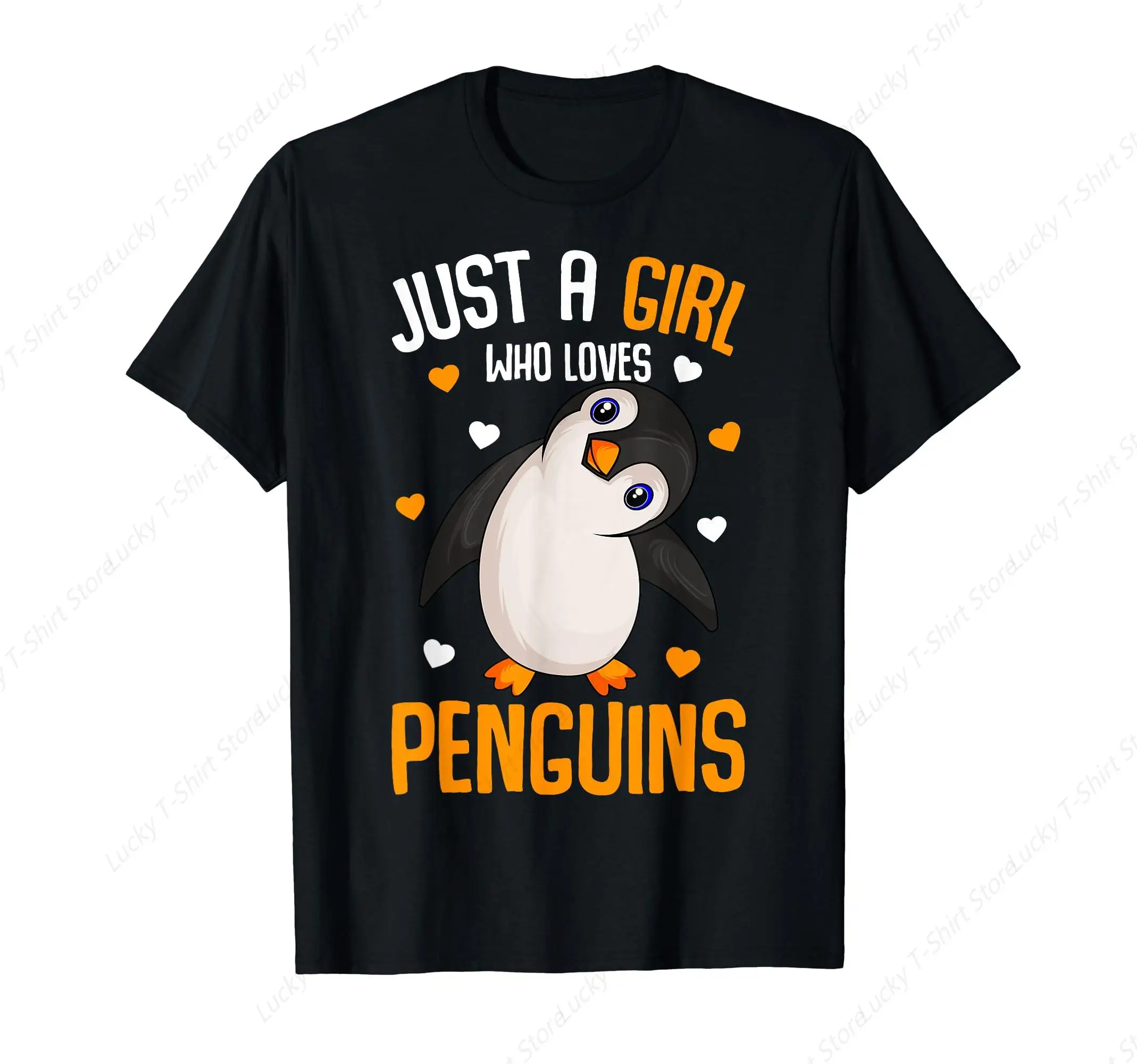 Hawaiian Beach Penguin Men‘s T-Shirt Soft Comfortable Easy to Wear Simple Practical not Easy to Shrink Durable Short Sleeves