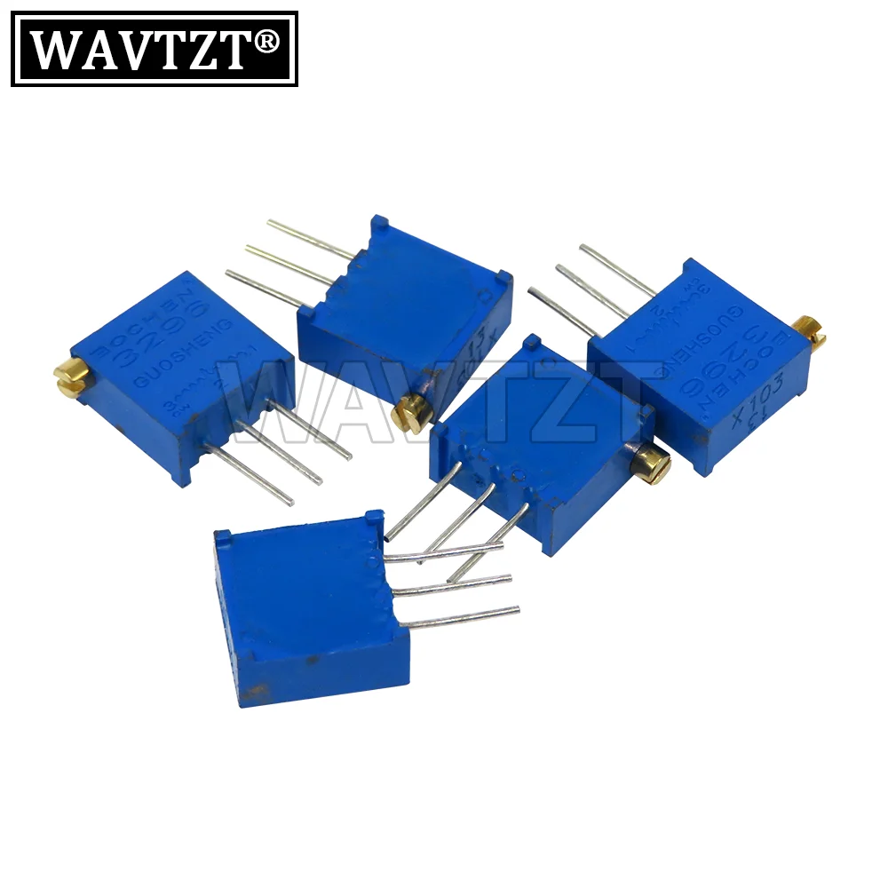 10PCS 3296X 3296 Potentiometer Resistanceohm Trimpot Trimmer 100R 200R 500R 1K 2K 5K 10K 20K 50K 100K 200K 500K 1M Ohm