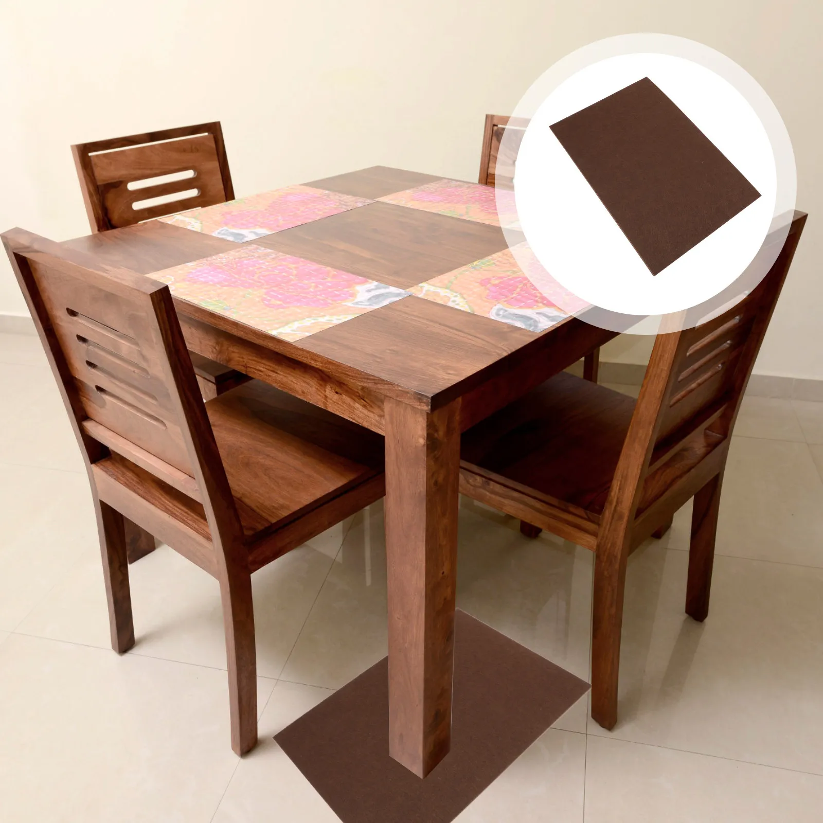 4Pcs Anti-Skid Pads Furniture Protection Pads Chair Stickers Table Leg Protectors Floor Protector for Hardwood Tile Laminate