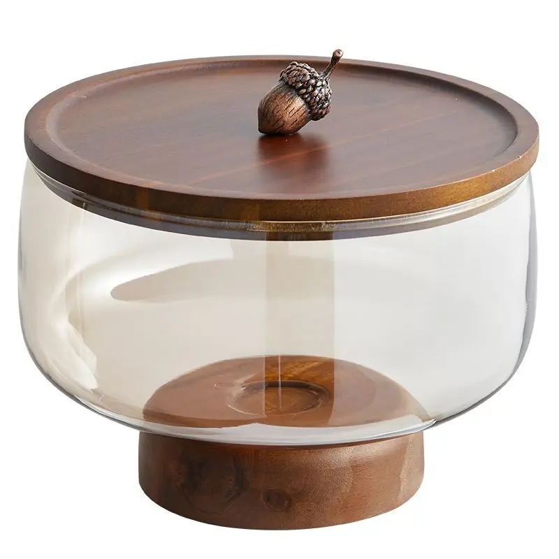 

Fruit plate with lid, living room coffee table candy box, display plate