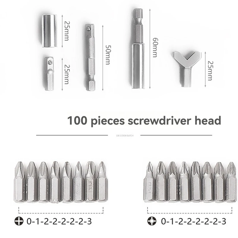 Многофункциональный комбинированный комплект, набор отверток, коробка для бит, набор спиральных сверл из быстрорежущей стали, аксессуары для деревообработки для электромашины