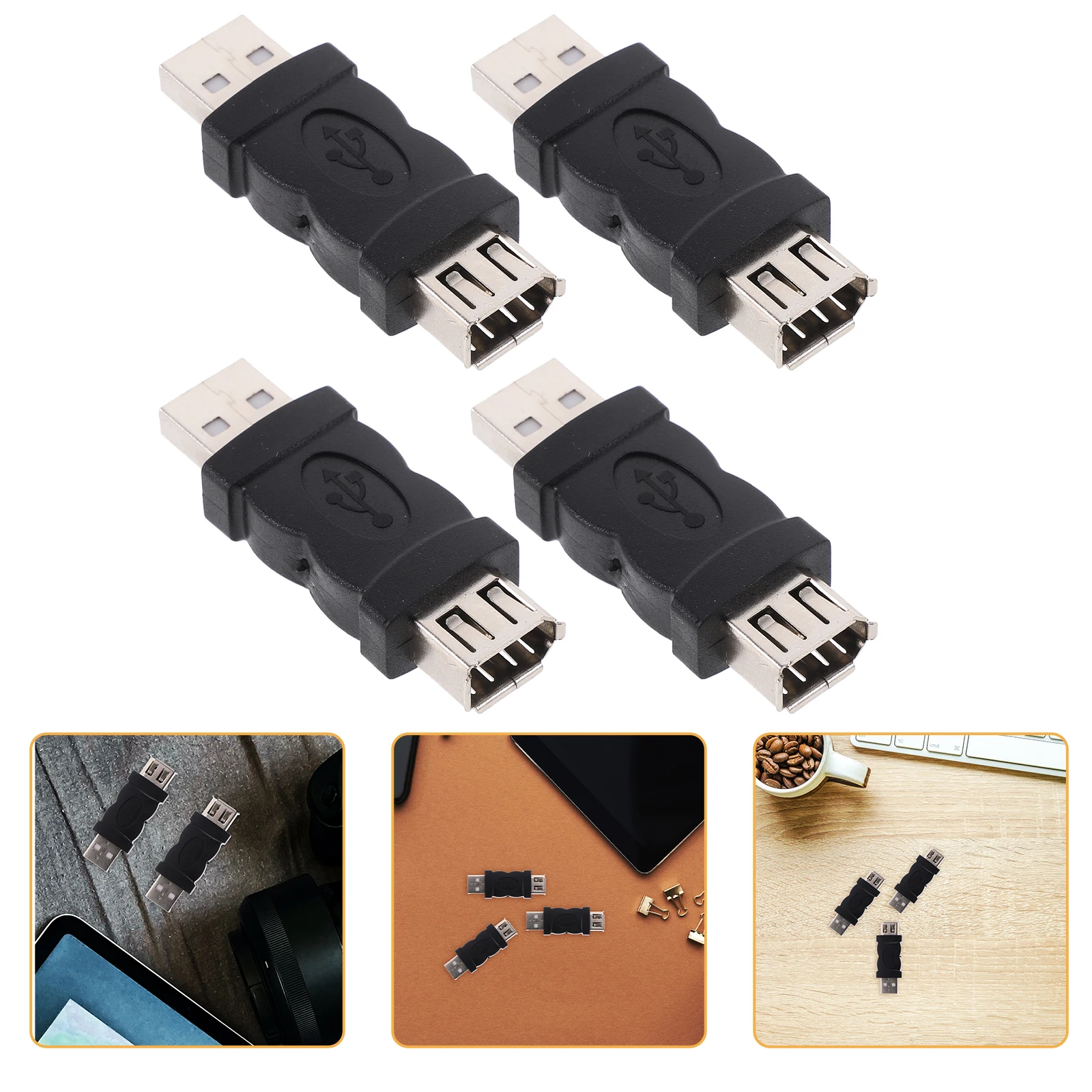 

4pcs 6 Pin Converter 1394 To Usb Adapter For Digital Printer 6 Pin Female To Usb Connector 1394 Interface