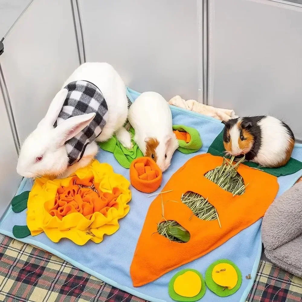 New Pet Snuffle Mat Feeding Foraging Trainingpad Bunny Blanket Toys for Dogs Rabbit Pet Puzzle Dogs Toy