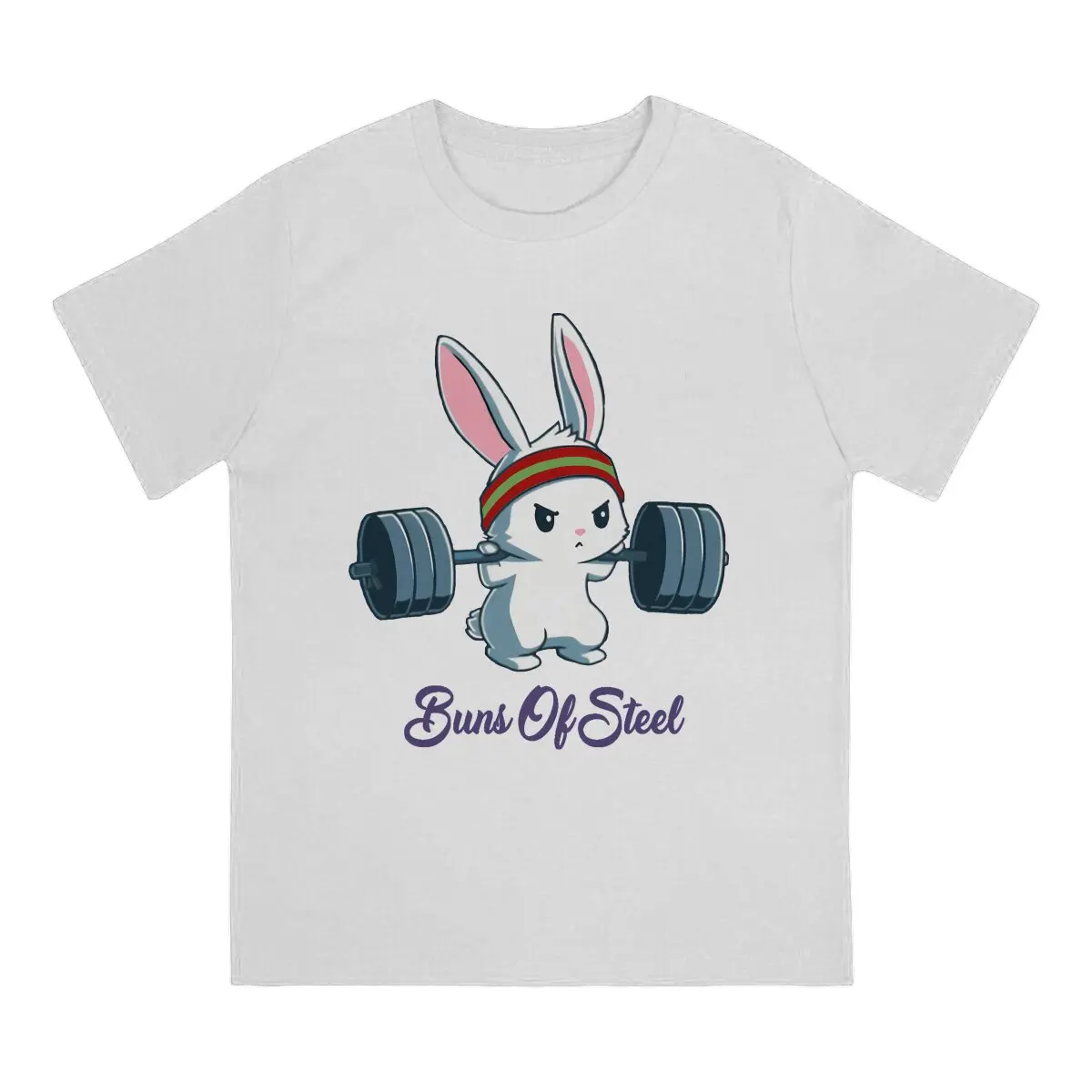 Buns Of Steel Fitness Fashion TShirts Rabbit Animal Pattern Male Harajuku Fabric Tops T Shirt O Neck 