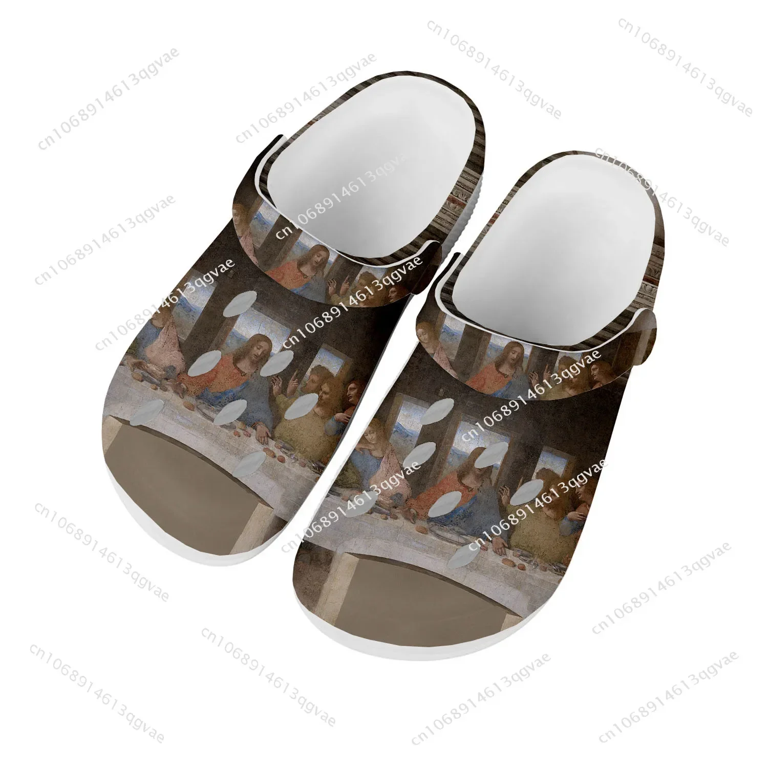 

Da Vinci Last Supper Home Clog Mens Women Youth Boy Girl Sandals Shoes Garden Custom Made Breathable Shoe Beach Hole Slippers