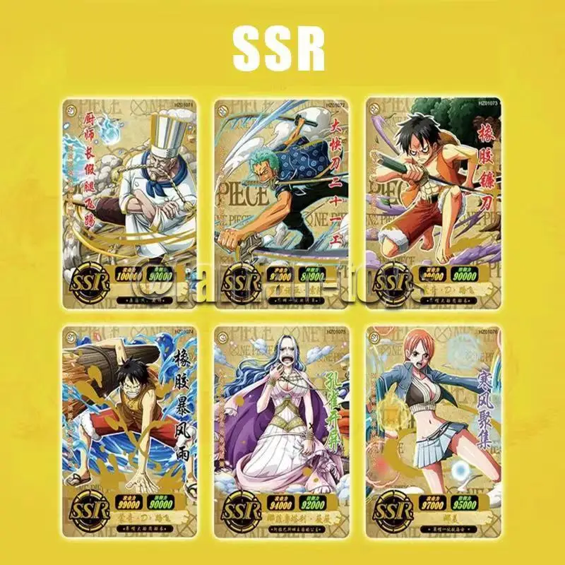 Tarjetas de colección de Anime de una pieza para niños, Nami Luffy TCG SR, tarjetas coleccionables raras, tarjetas de AnimeCharacter, juguetes de