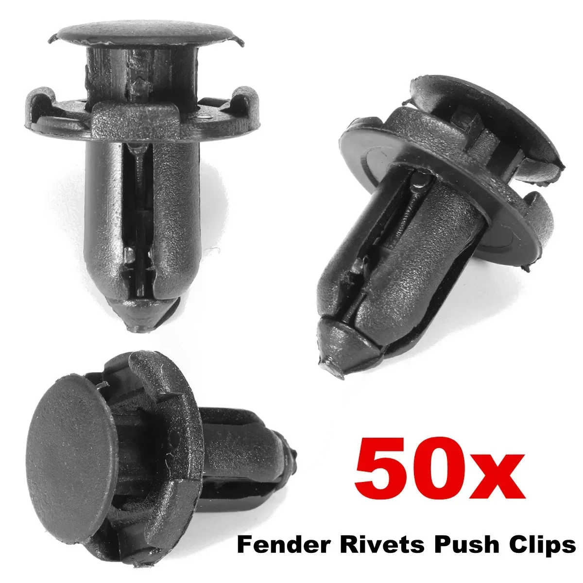 50pc/set 9mm Auto Bumper Fender Mudflap Splash Guard Rivet Push Clips Retainer for Mitsubishi Endeavor Outlander Car Accessories
