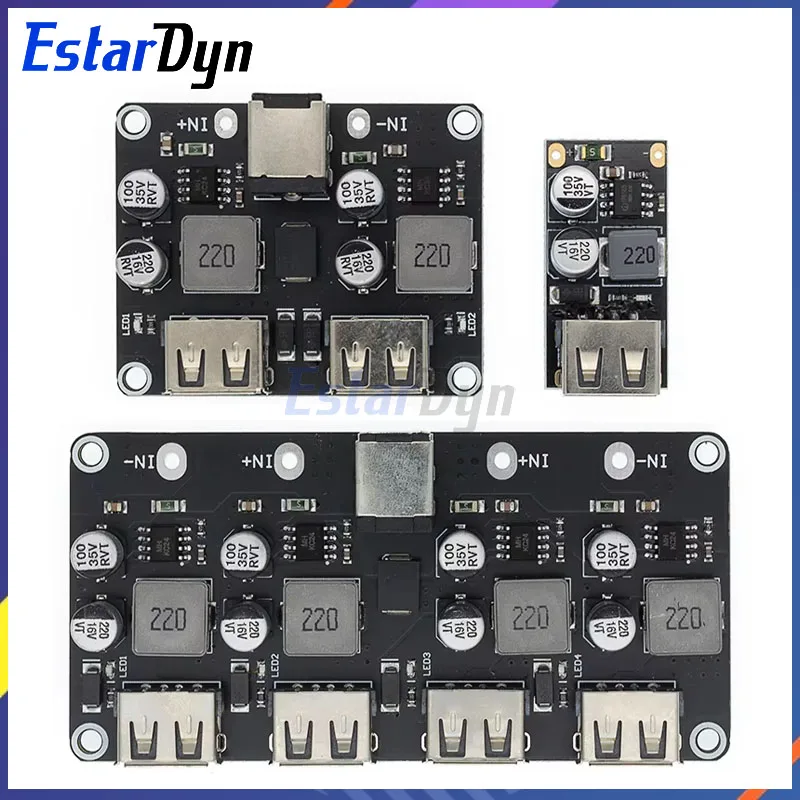 Estardyn USB QC3.0 QC2.0 USB DC-DC Buck Converter Charging Step Down 6-32V 9V 12V 24V to Fast Quick Charger Circuit Board 5V