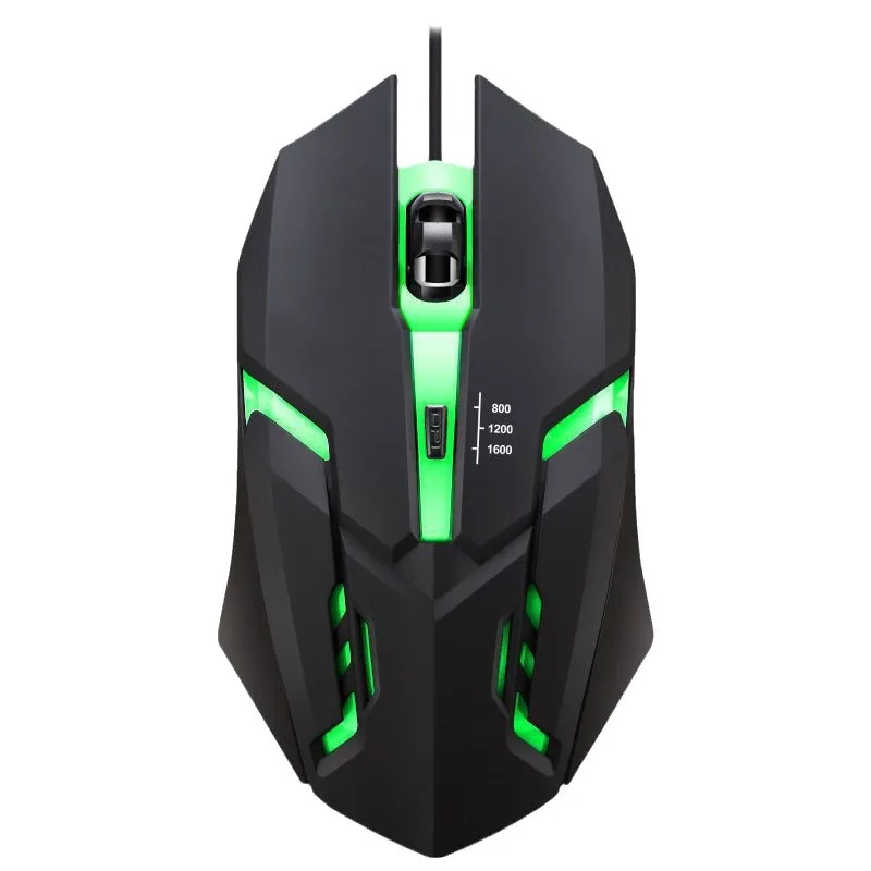 LED Luminous Backlit USB Wired Gaming Mouse Ergonomic Design Gaming Mouse USB Backlit Mouse For PC Desktop and Laptop Computers