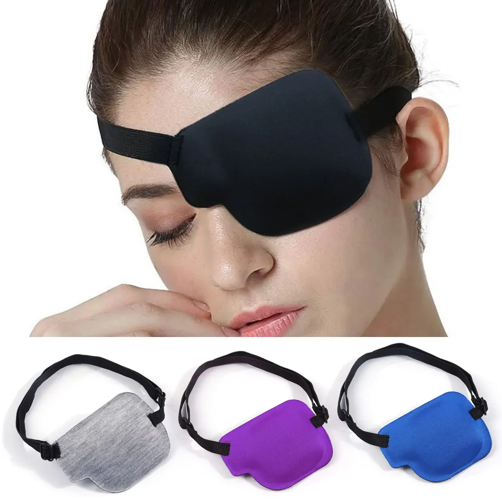 Single Eye Patch Adult Kids Pirate Concave Eye Patch 3D Adjustable Eyepatch For Right Or Left Eye, Pirate Costume Kids Eye Patch