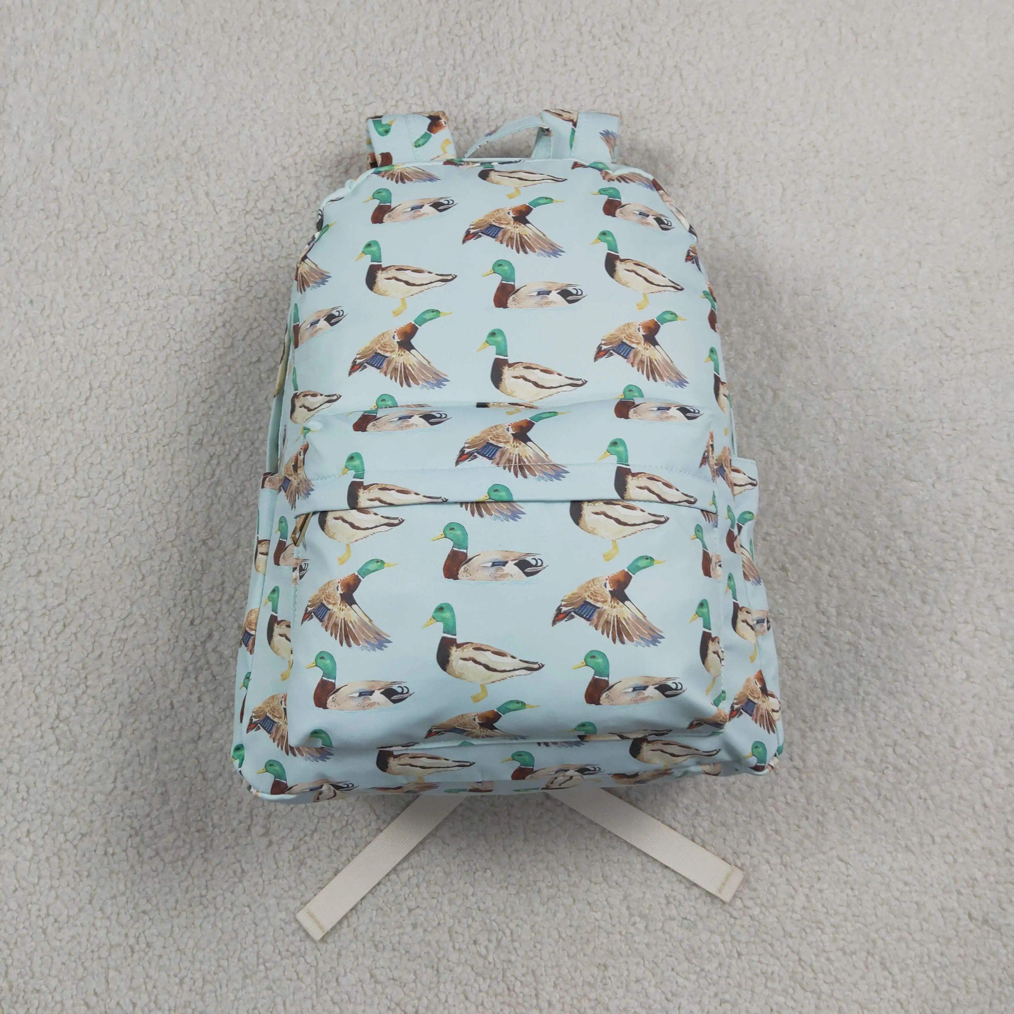 Wholesale Baby Boy Boutique Ducks Backpack Daypack Children Outdoor Portable Kids School Toddler Bag