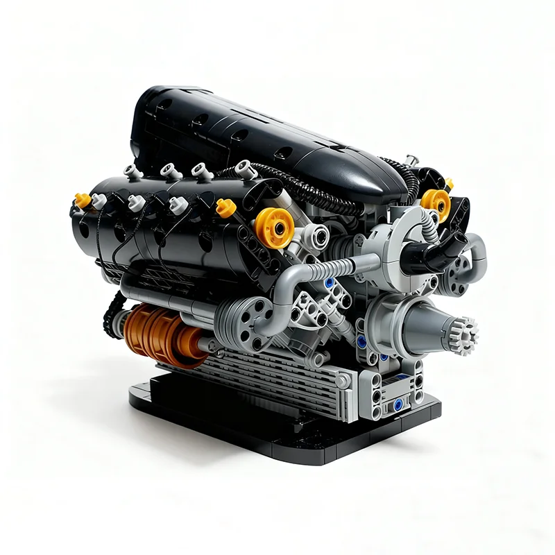 1265pcs MOC Hybride Motor Geïnspireerd Technisch Model Bouwstenen Architectuur Kerstcadeaus Speelgoed Idee Baksteen Onderwijs Kinderen