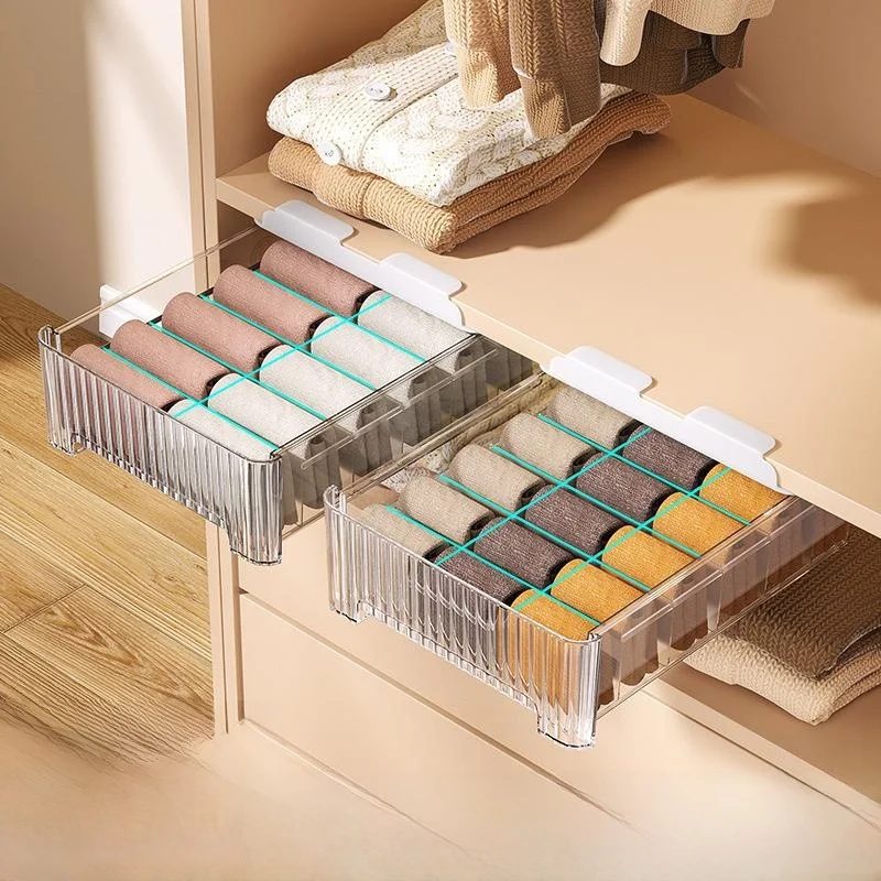 

Подвесной органайзер для хранения белья, носков и одежды в японском стиле, пластиковый, для домашнего использования